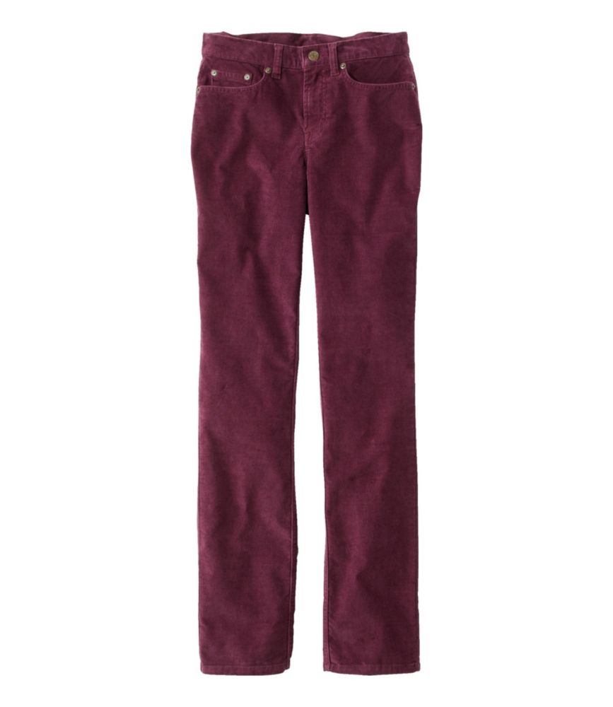 Women&rsquo;s BeanFlex Five-Pocket Corduroy Pants, Mid-Rise Straight-Leg 
