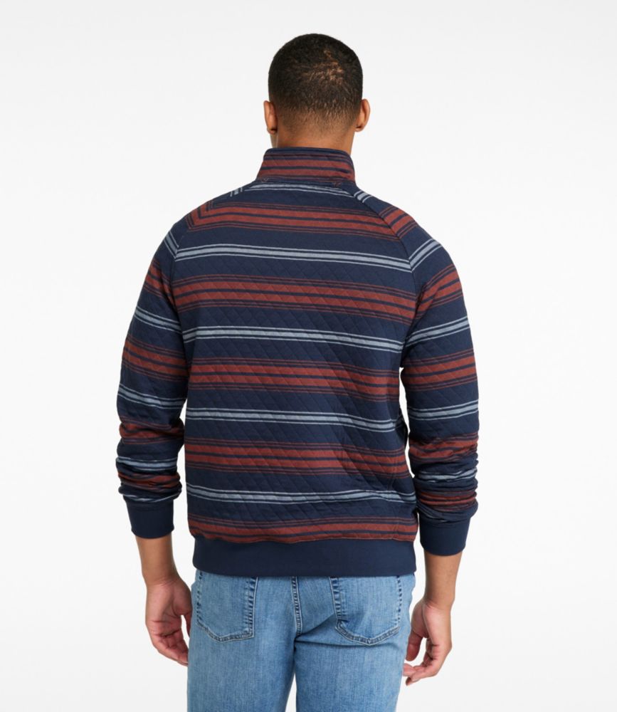 Men's Quilted Sweatshirt, Mockneck, Stripe Sweatshirts & Fleece at L