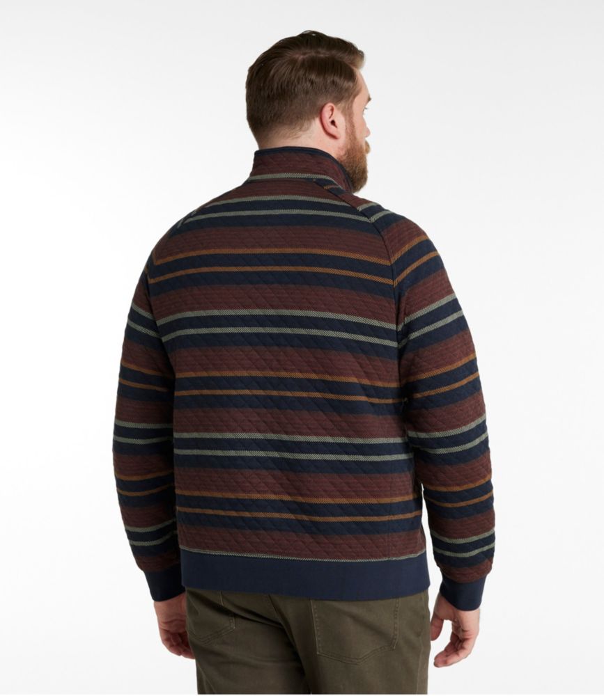 Men's Quilted Sweatshirt, Mockneck, Stripe Sweatshirts at L.L.Bean