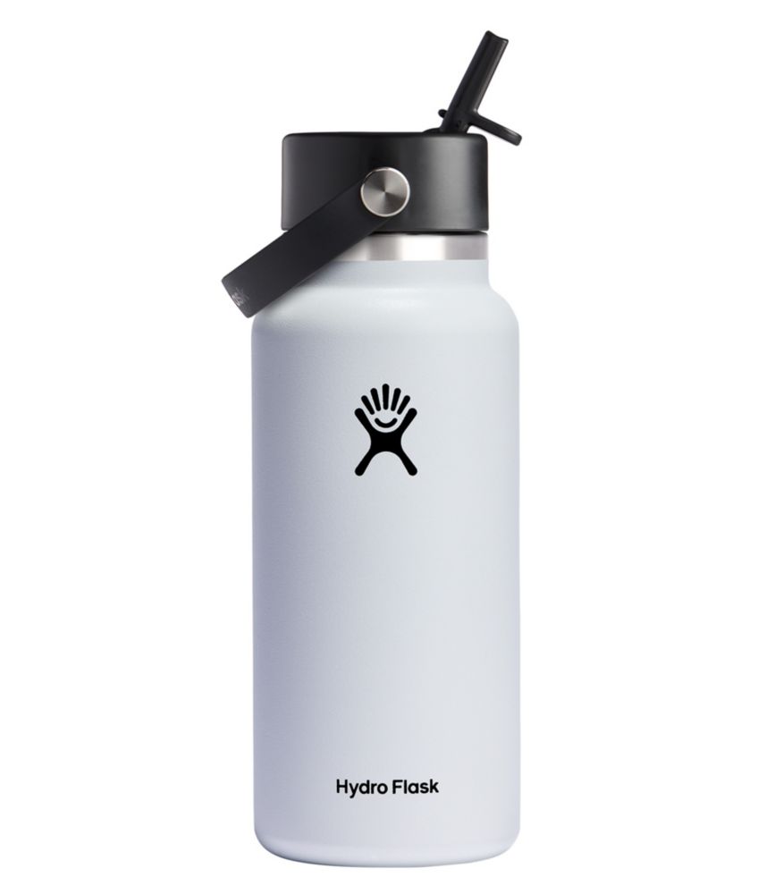 Hydro Flask Wide Mouth Water Bottle with Flex Straw Cap, 32 oz
