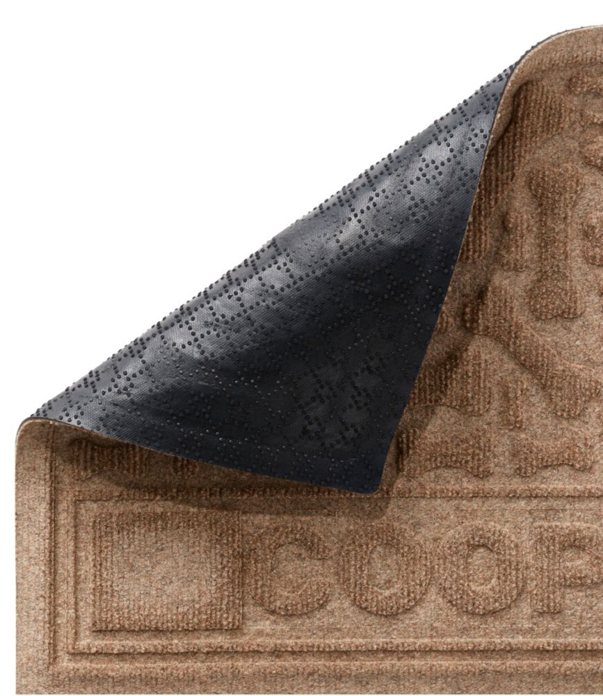 Recycled Waterhog Dog Placemat, Dog Bone, Personalized Waterhog Mats