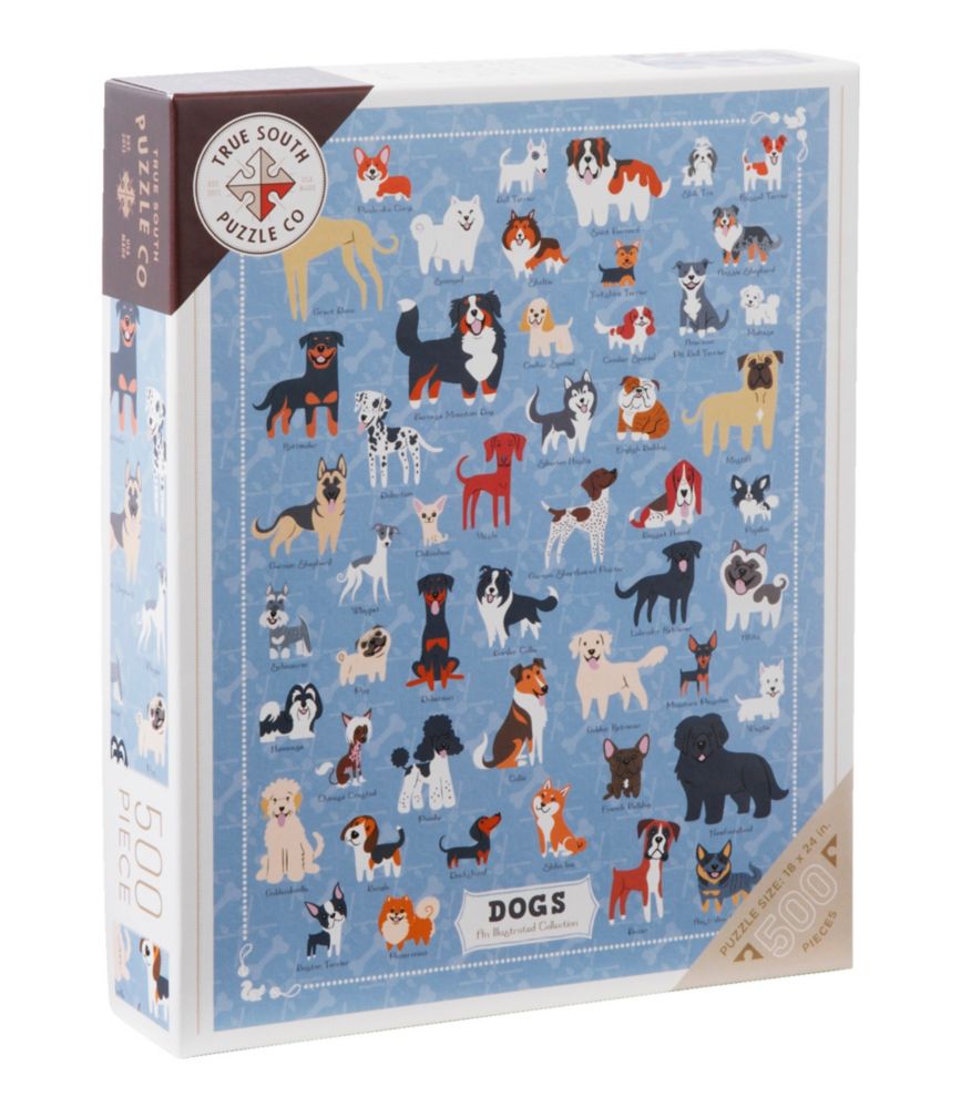 Illustrated Dogs Puzzle, 500 pieces Games & Outdoor Toys at L.L.Bean