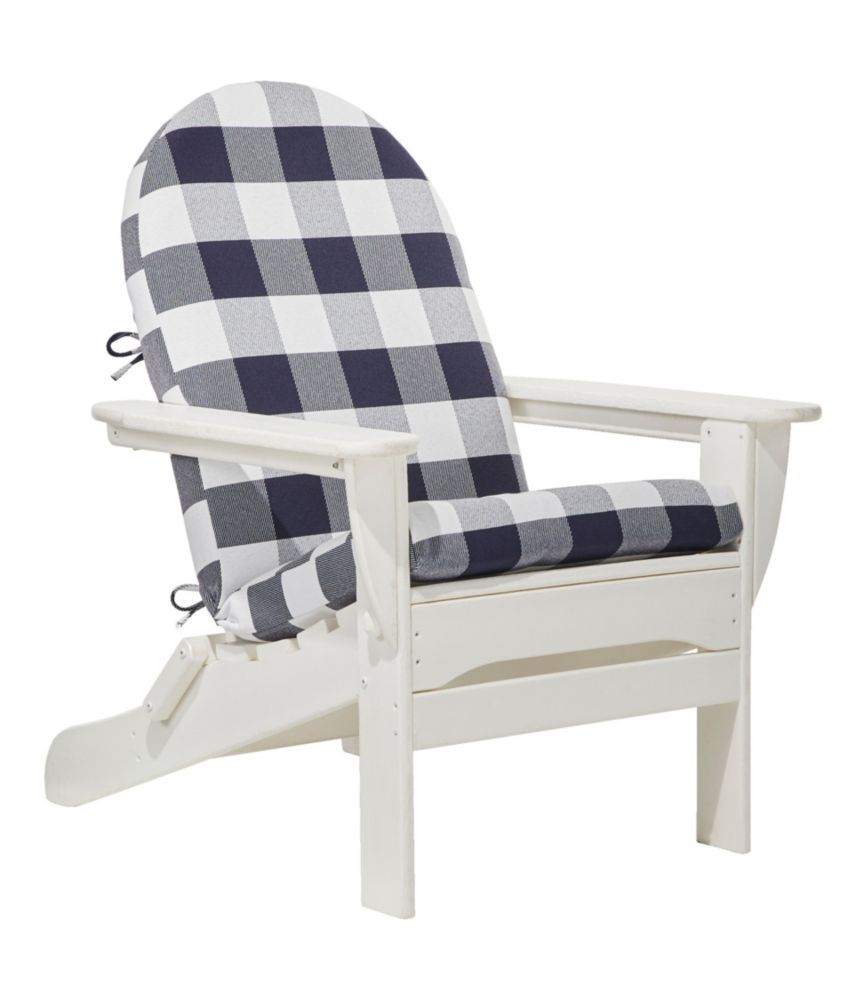 Adirondack Chair Seat and Back Cushion, Buffalo Plaid Outdoor