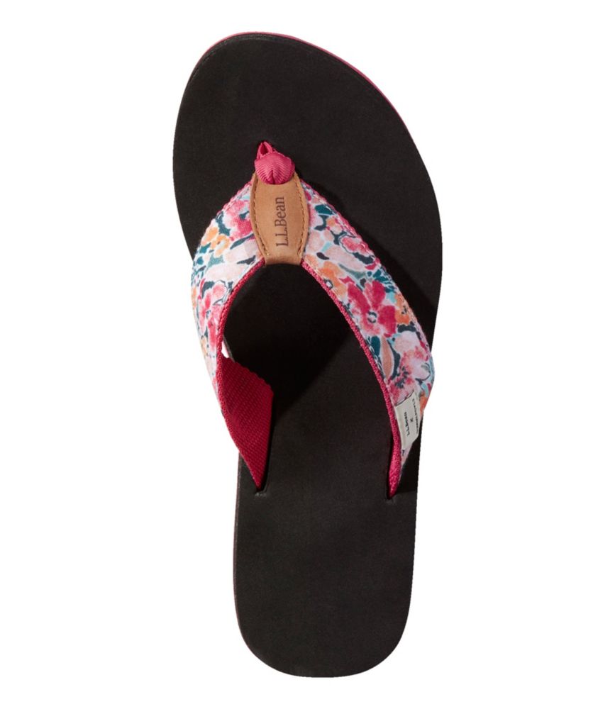 Women's L.L.Bean x Summersalt Maine Isle FlipFlops, Woven Print Flip