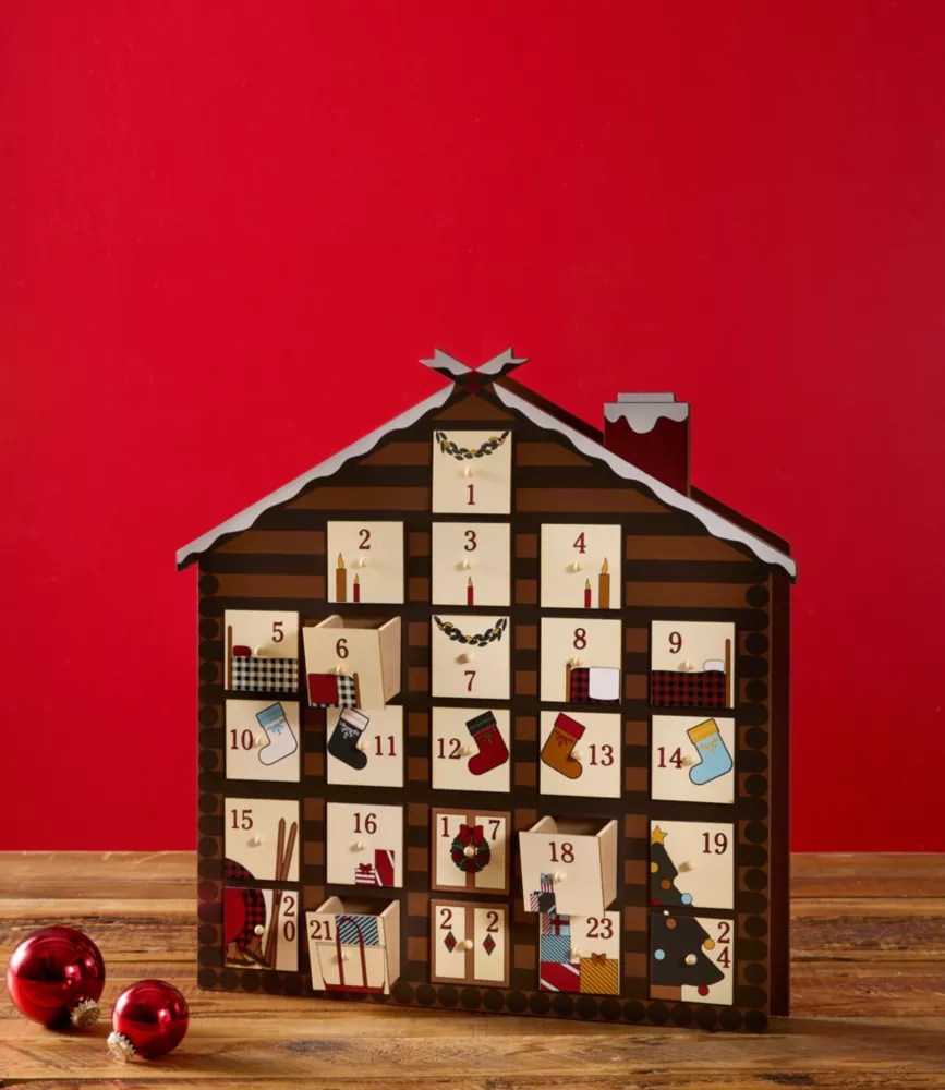Holiday Log Cabin Advent Calendar