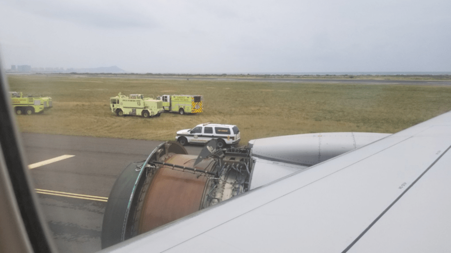 United Airlines jet makes emergency landing in Honolulu after engine
