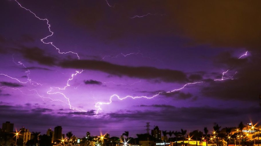 ‘Very strange’ Mysterious bright purple sky sparks numerous conspiracy