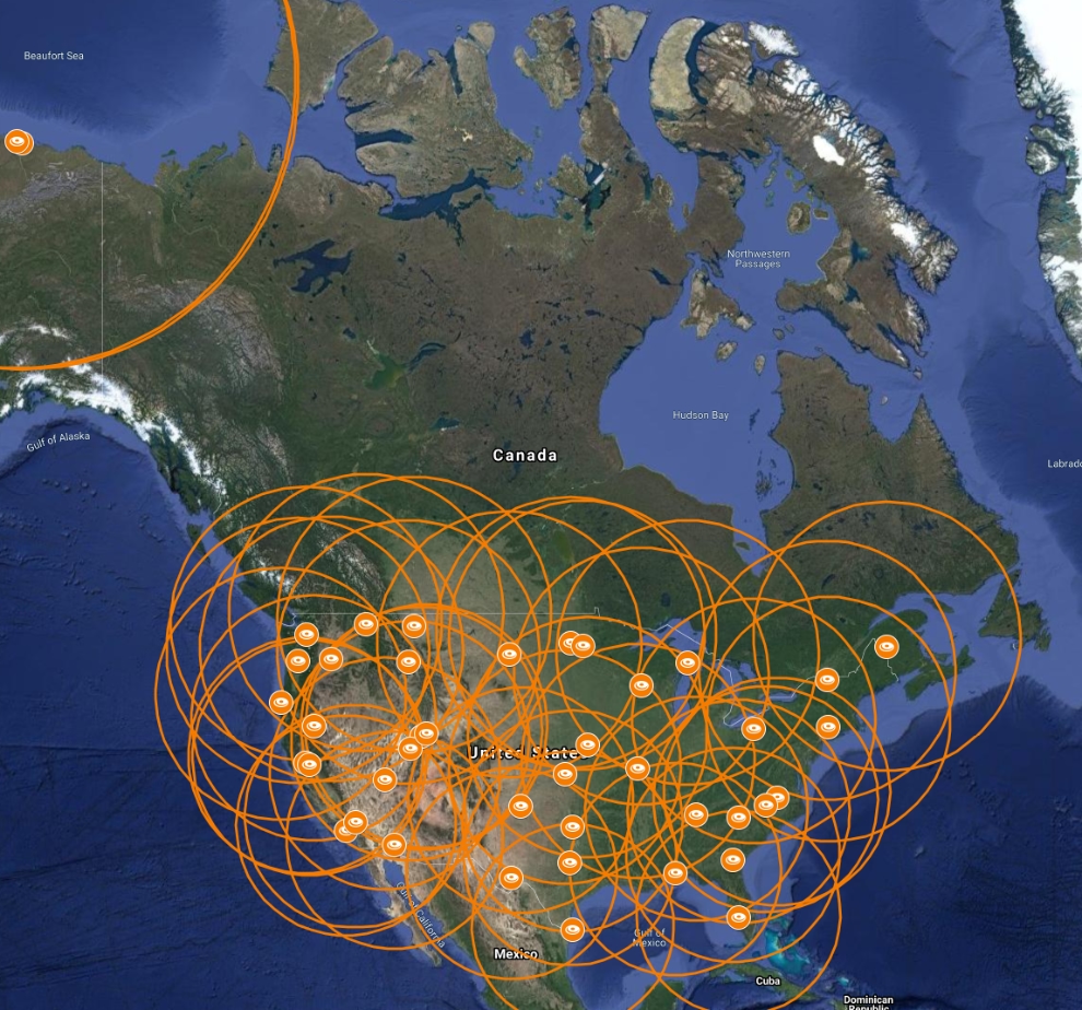 Starlink Satellites Map Tracker Starlink Satellite Constellation Coverage Map Open World Learning