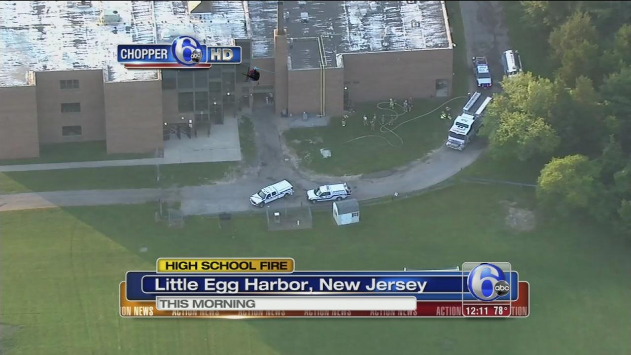 Fire damages high school in Little Egg Harbor, N.J.
