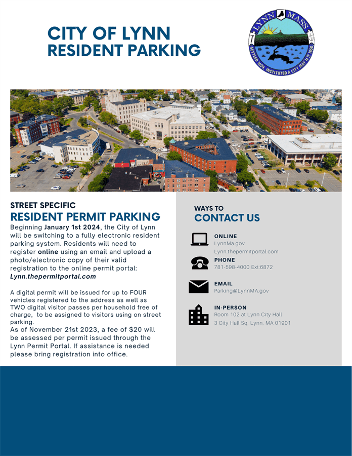 Resident Parking City of Lynn