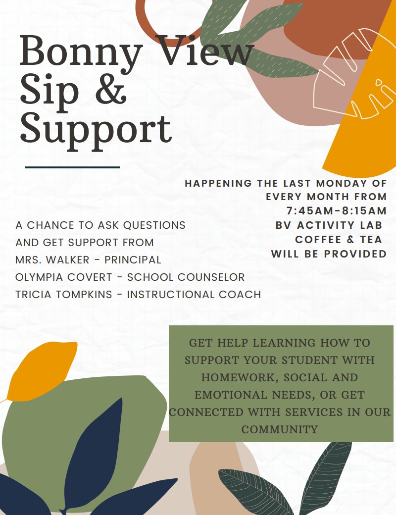 What's New Bonny View Elementary School