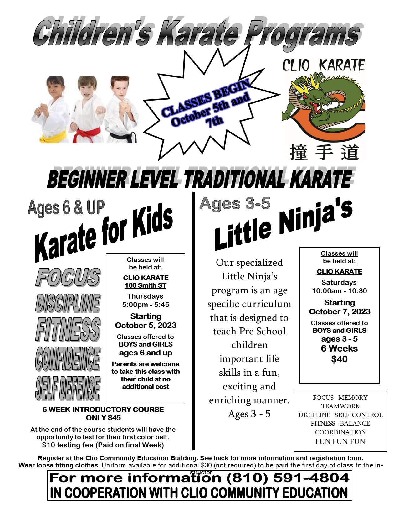 Community Education Clio Area Schools