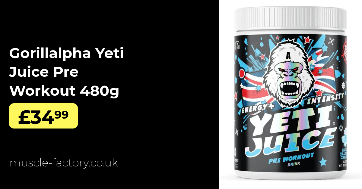 Gorillalpha Yeti Juice Pre Workout 480g Muscle Factory