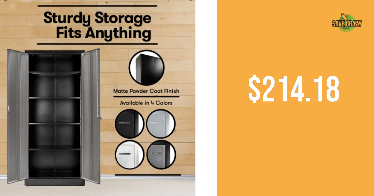 Fedmax Heavy Duty Metal Garage Storage 71inch Tall Large St Save Crazy Deals