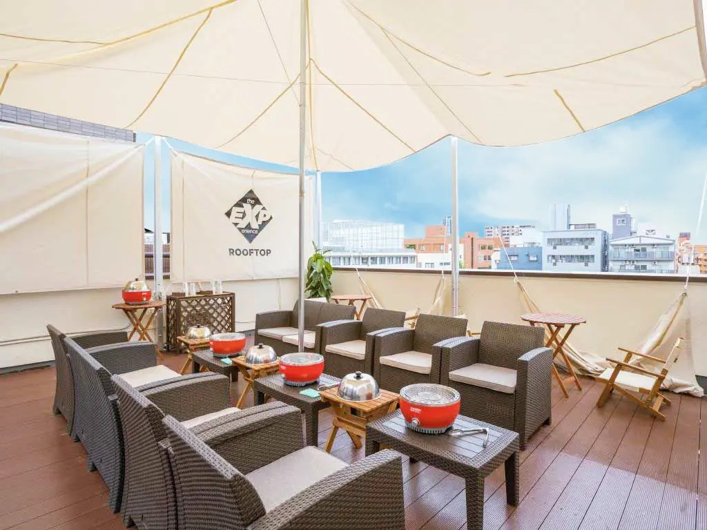 ☀️屋上テラスでBBQグランピング☀️家族や友人と貸切バーベキュー♡EXP上本町天王寺｜トップエリア スペースマーケット