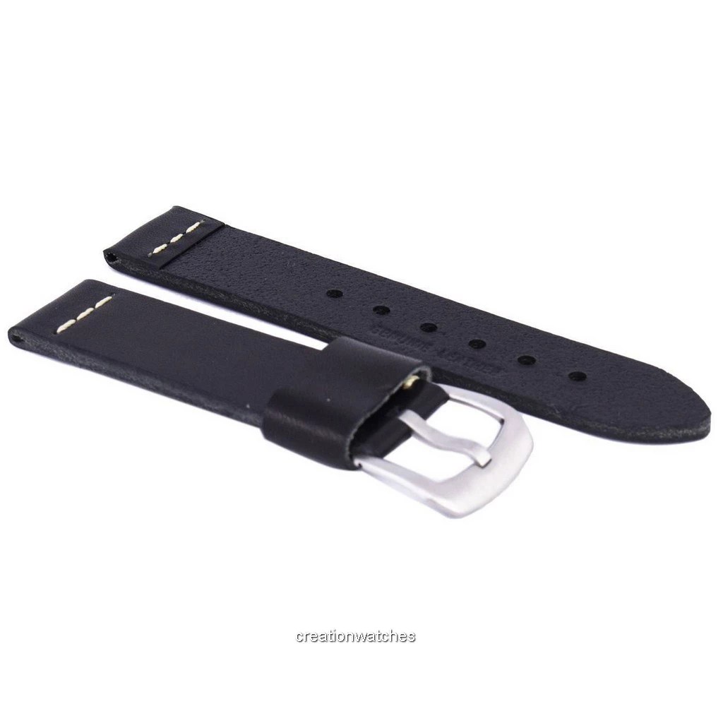 Black Ratio Brand Leather Strap