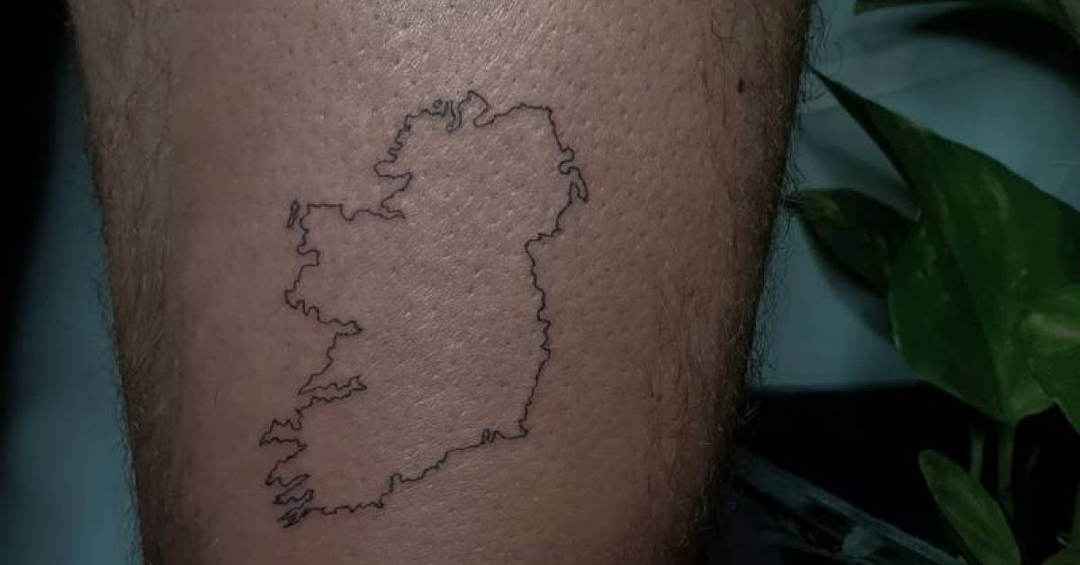 Ireland Map Tattoos Tattoofilter