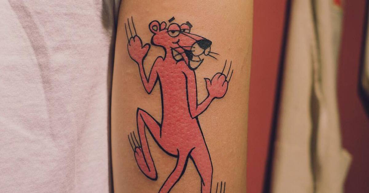 The Pink Panther Tattoos | Tattoofilter 628_x_1200_jpg