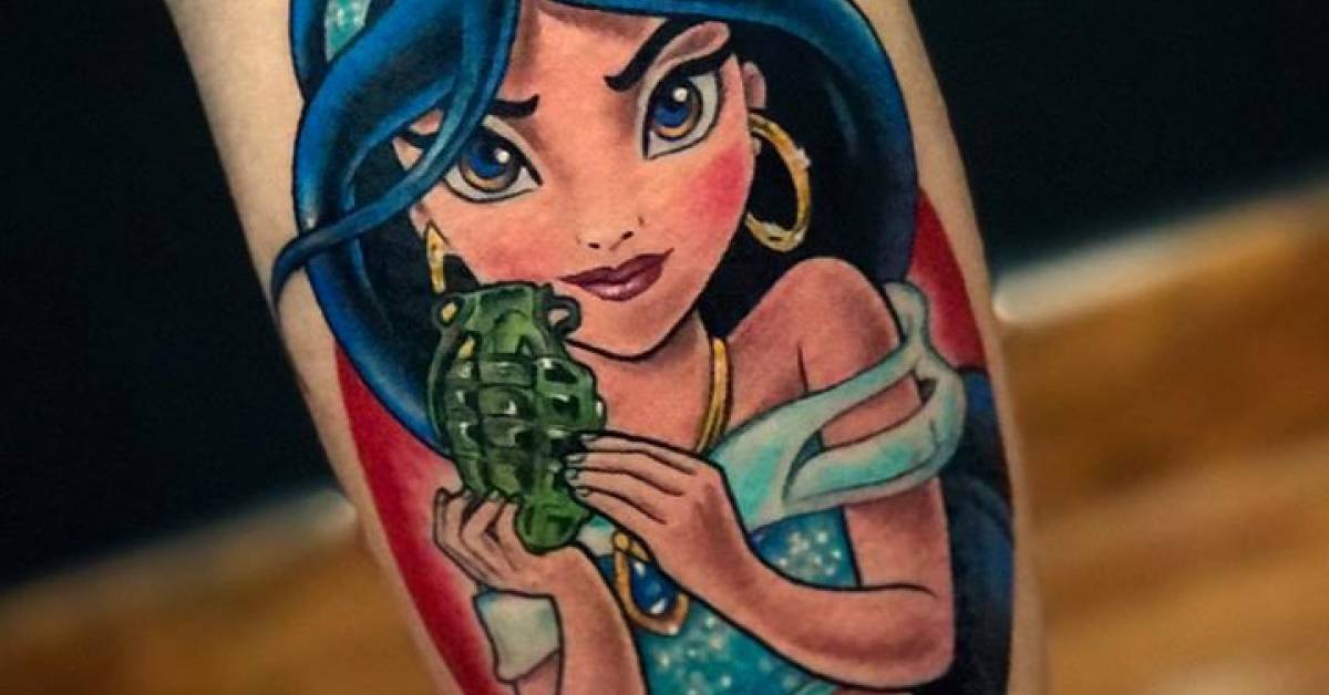 Disney Princess Jasmine With Tattoos