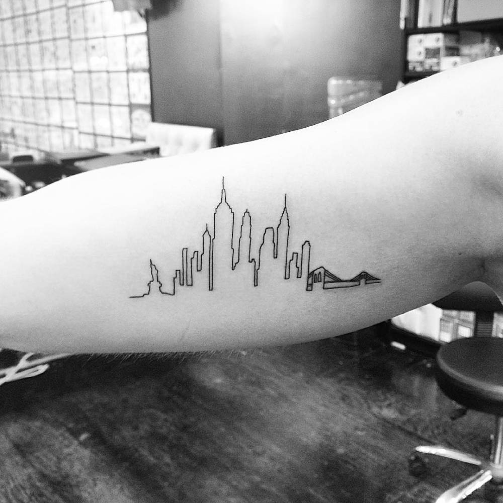 Aggregate 78+ nyc skyline tattoo