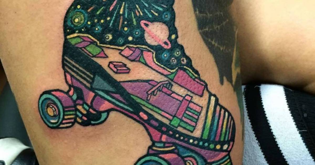 Roller Skate Tattoos | Tattoofilter 628_x_1200_jpg