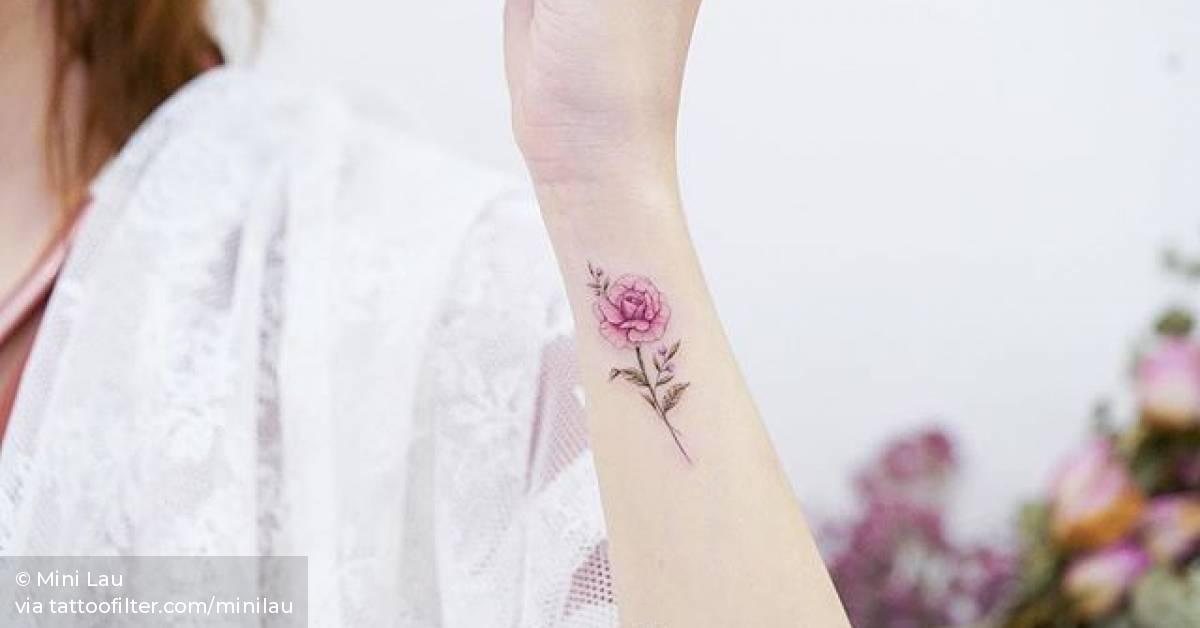 Pink Rose Tattoo On The Wrist. 628_x_1200_jpg