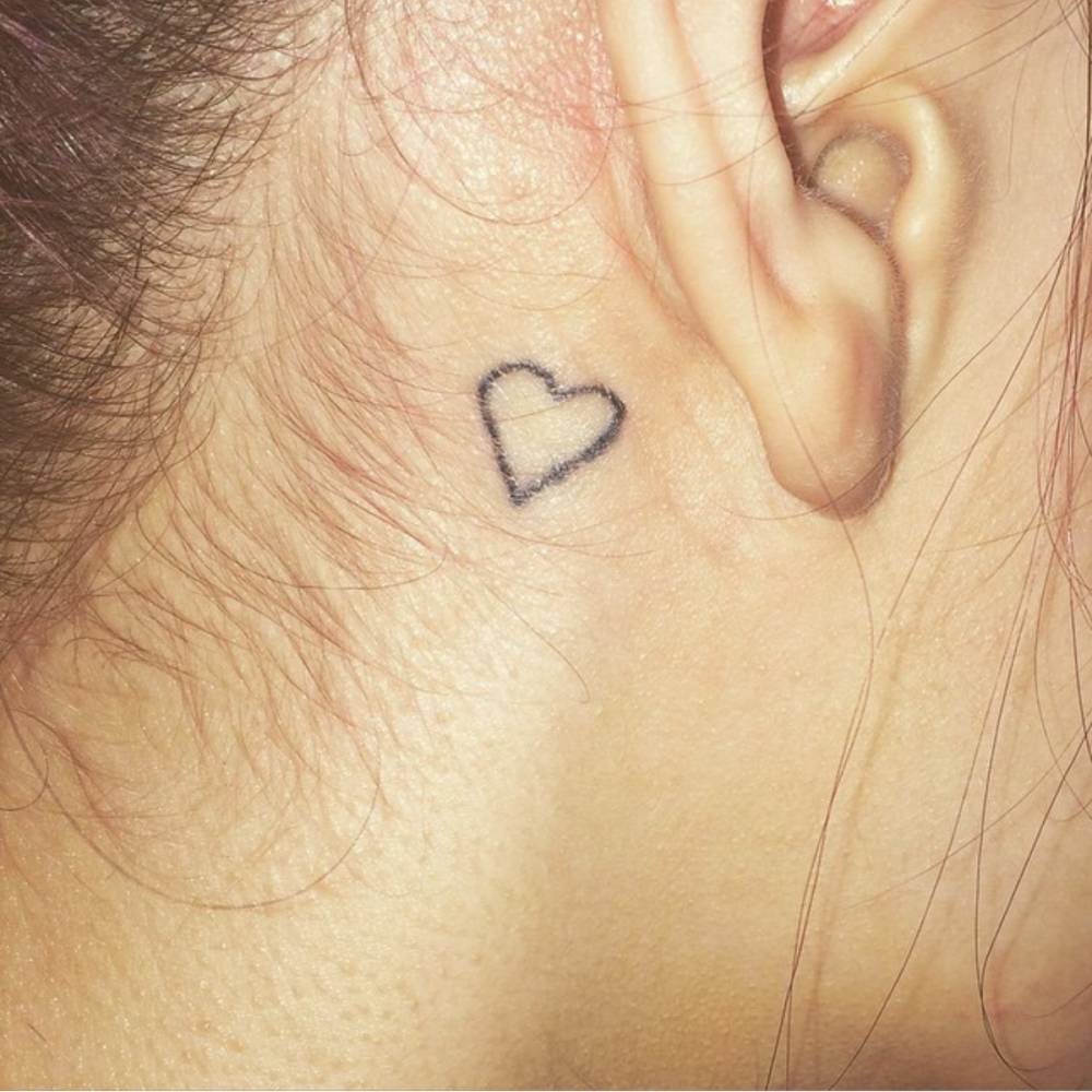 Little Behind The Ear Tattoo Of A Heart. 1000_x_1000_jpg