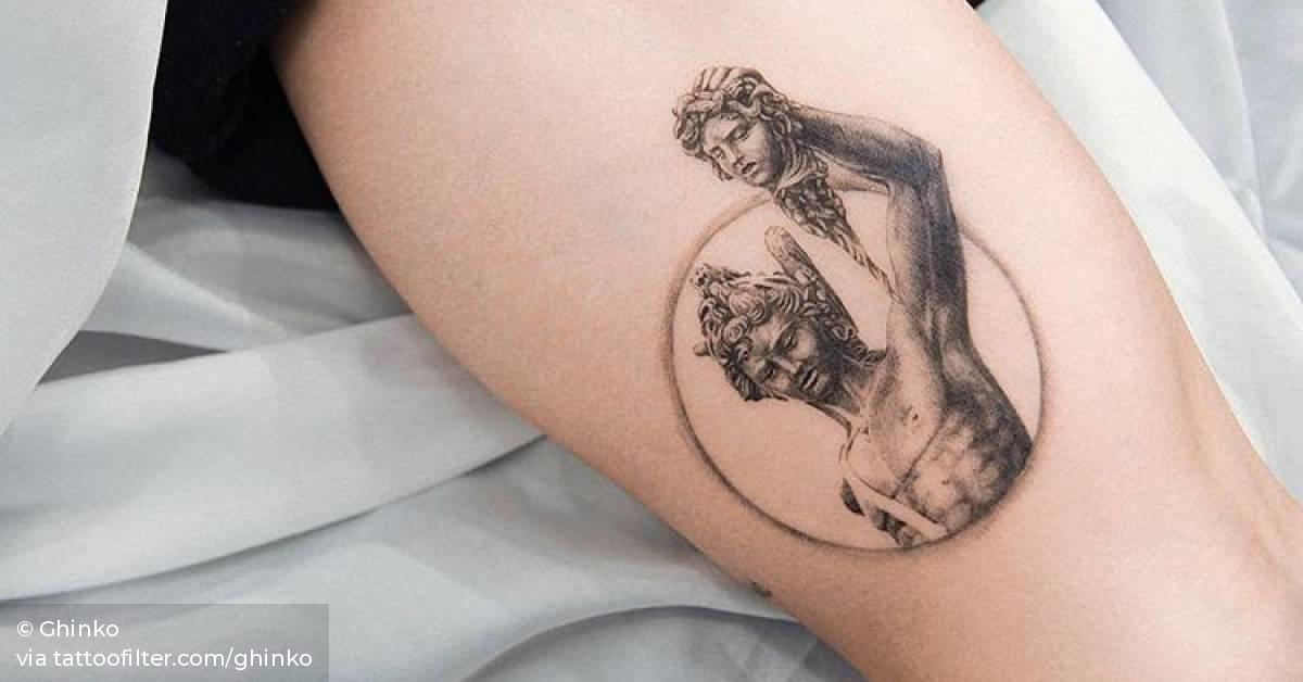 Perseus with the head of Medusa.