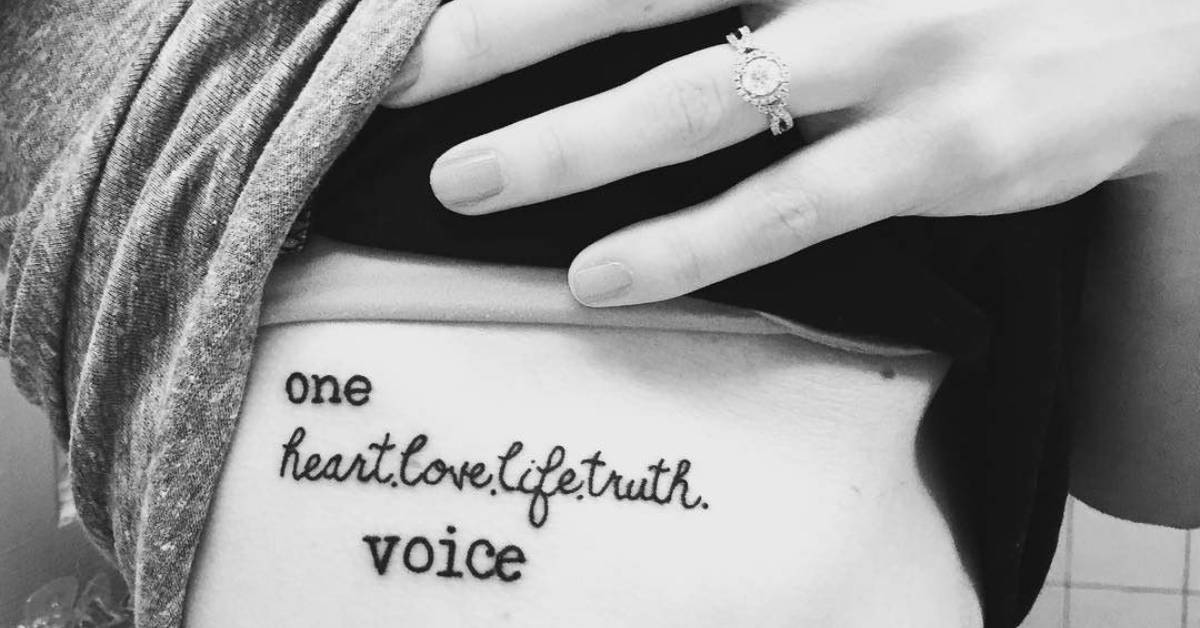 "One heart, One love, One life, One truth, One voice!"