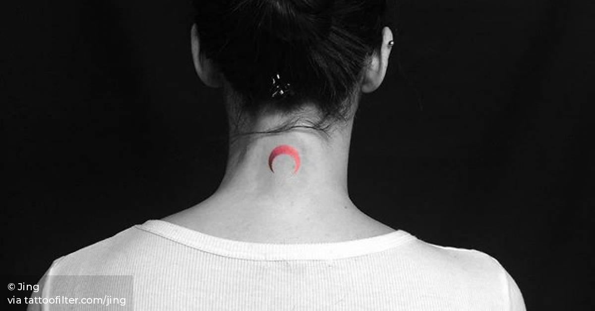 Red Spectrum Crescent Moon Tattoo On The Back Of The 628_x_1200_jpg