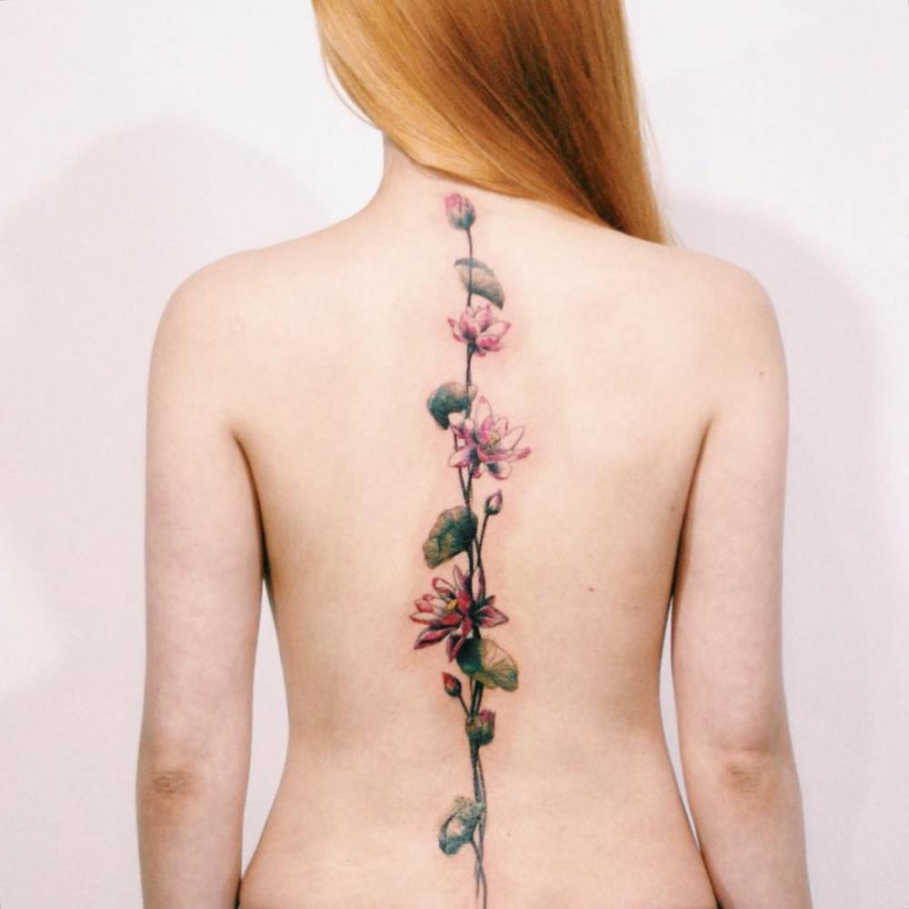 Lotus Flower Spine Tattoo. 1000_x_1000_jpg