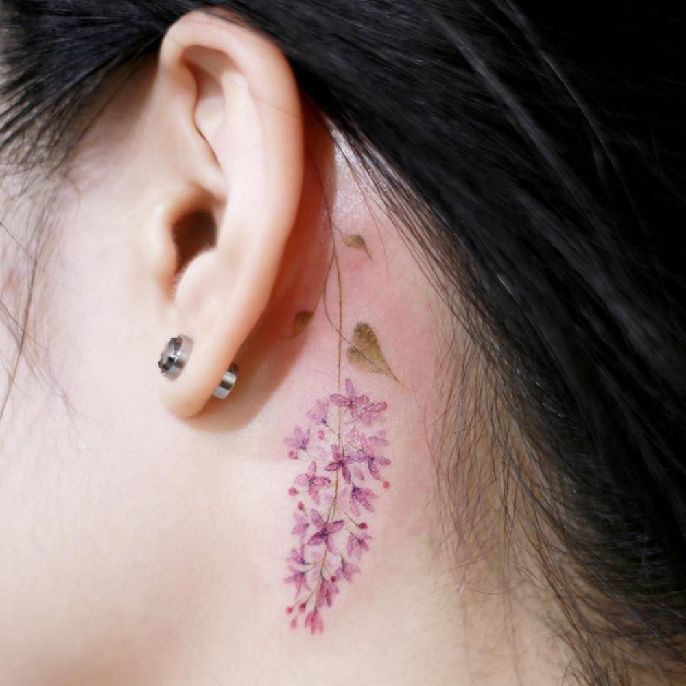 Lilac Tattoo Behind The Left Ear. 1000_x_1000_jpg