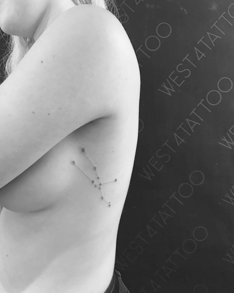 Taurus Constellation Tattoo On The Left Ribcage. 1000_x_800_jpg
