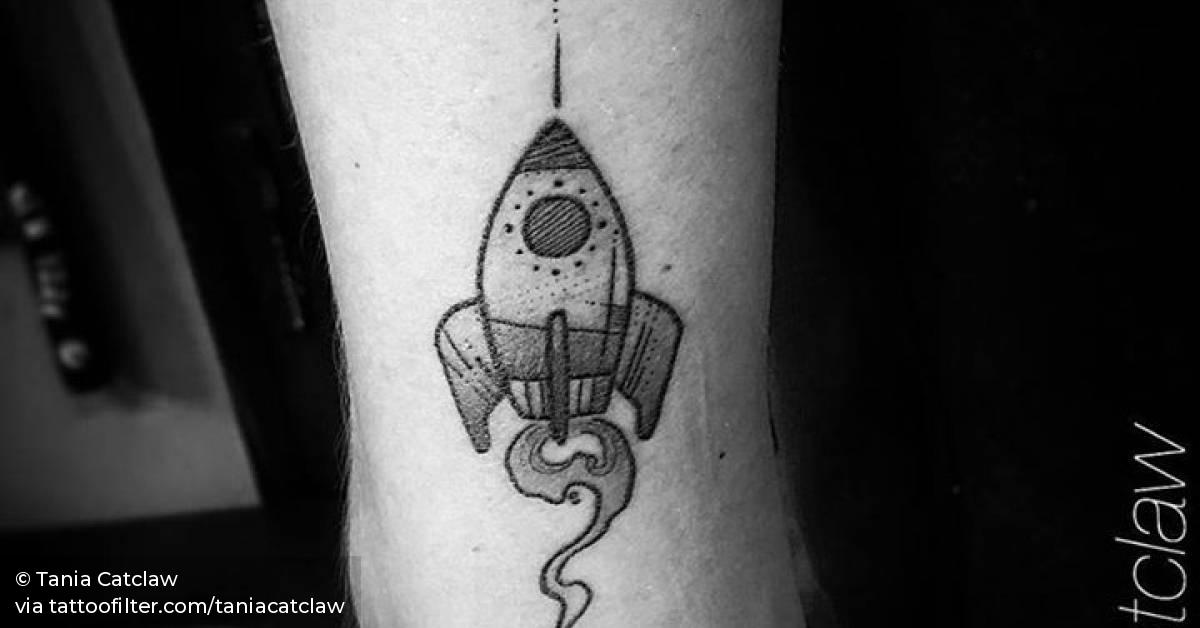 Rocket Tattoo On The Back Of The Arm. 628_x_1200_jpg