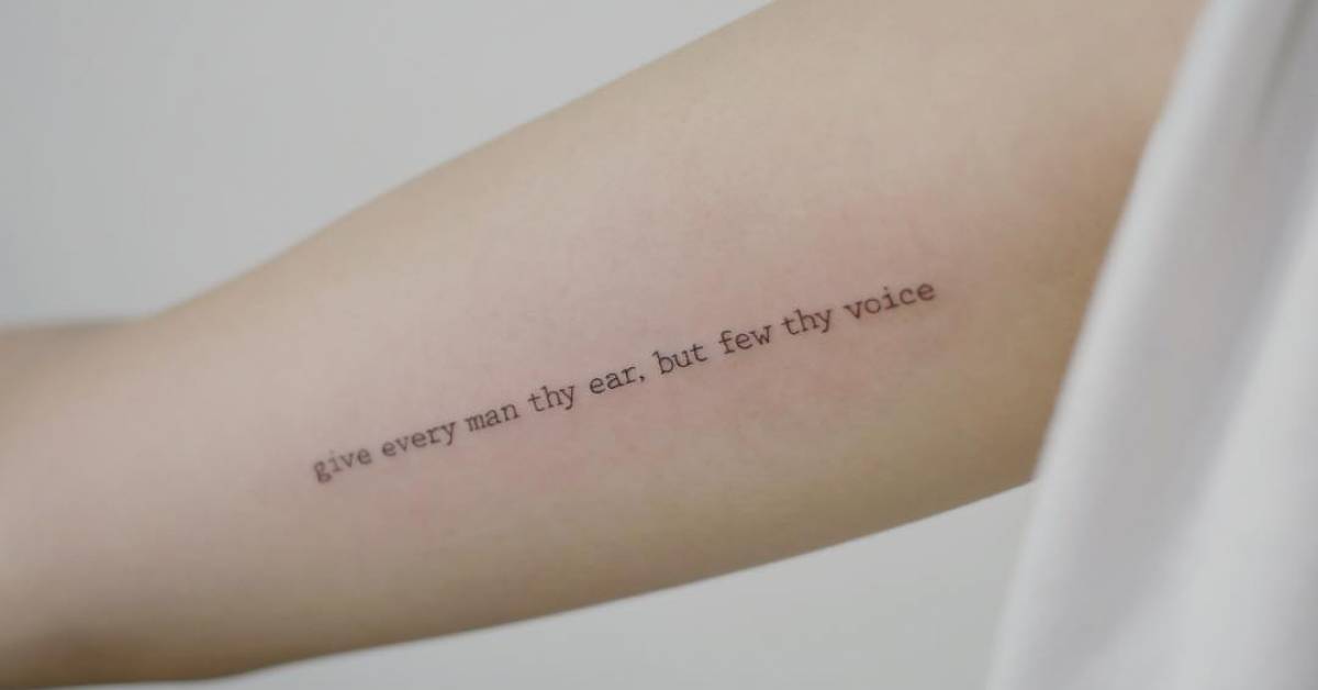 11 Small But Powerful Inspirational Quote Tattoos