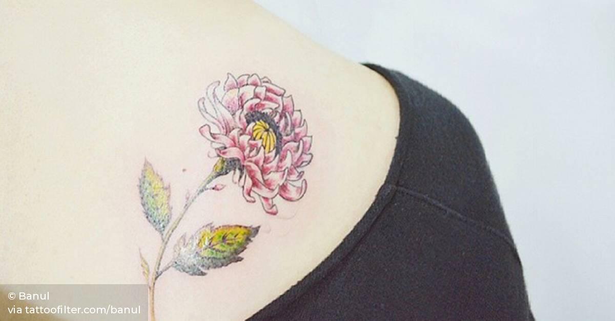 Top 79+ minimalist chrysanthemum tattoo best in.eteachers
