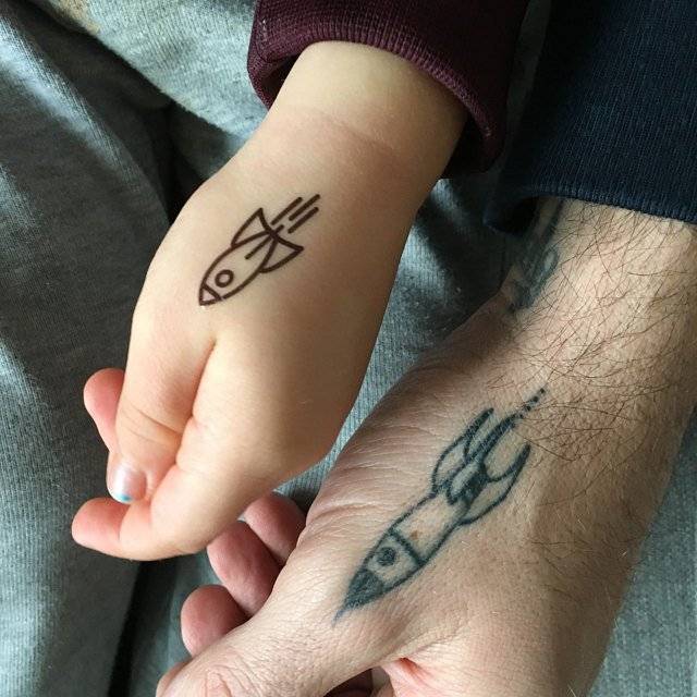 My Son Wanted A Tattoo Like His Dad. It's Very 640_x_640_jpg