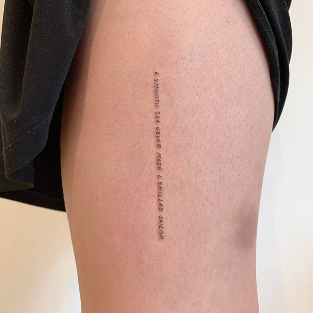 Calm Seas Never Made A Good Sailor Tattoo