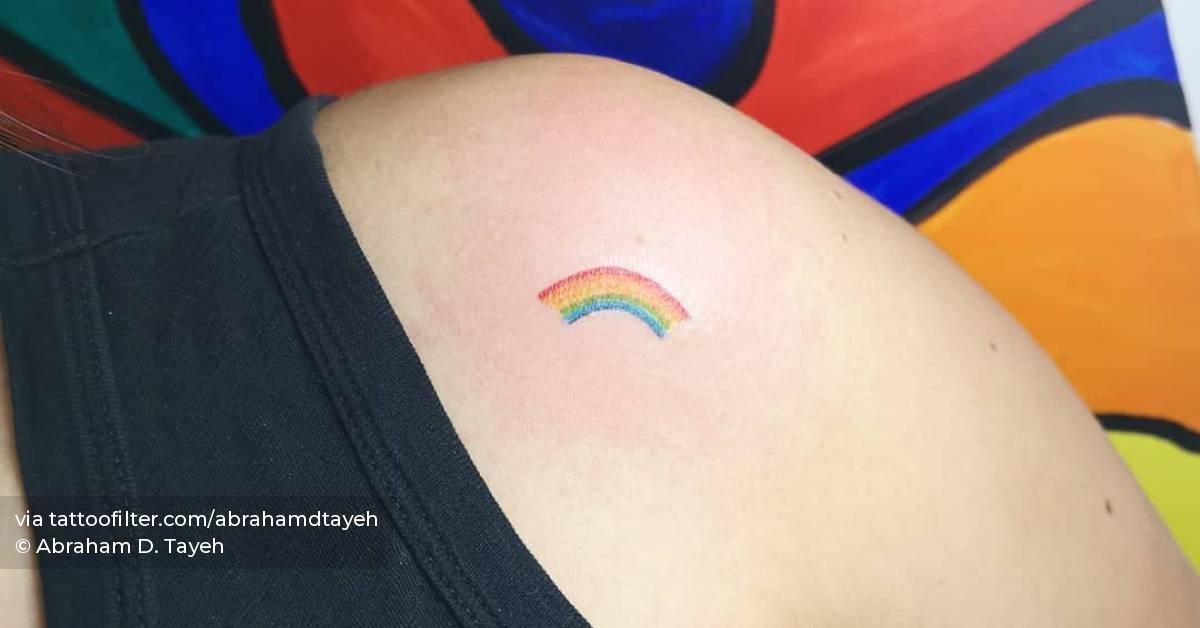 Rainbow ? shoulder tattoo