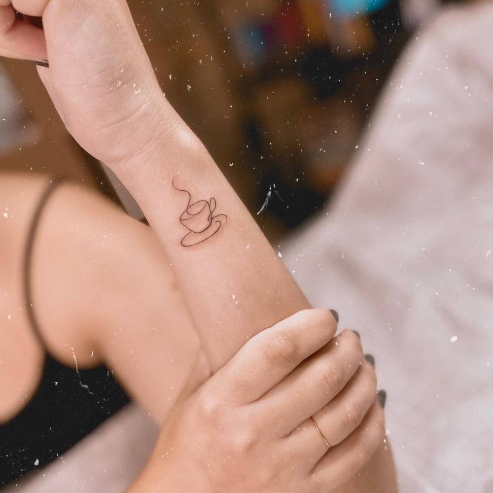 Fine Line Coffee Cup Tattoo On The Wrist 1000_x_1000_jpg
