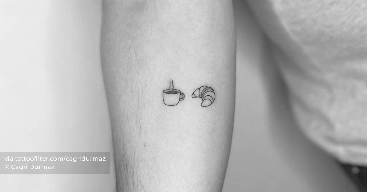 Minimalist Croissant And Coffee Tattoo In Fine Line 628_x_1200_jpg