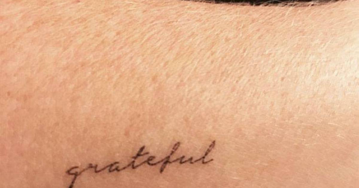 “Grateful” temporary tattoo, get it here