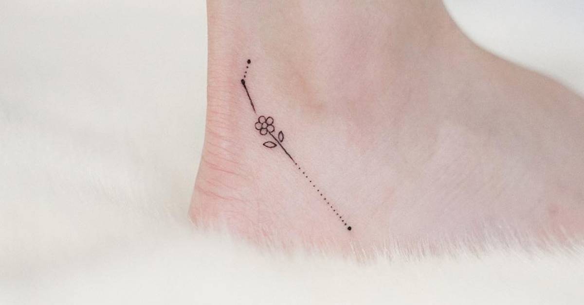 Minimalist Aries Constellation Tattoo On The Ankle 628_x_1200_jpg