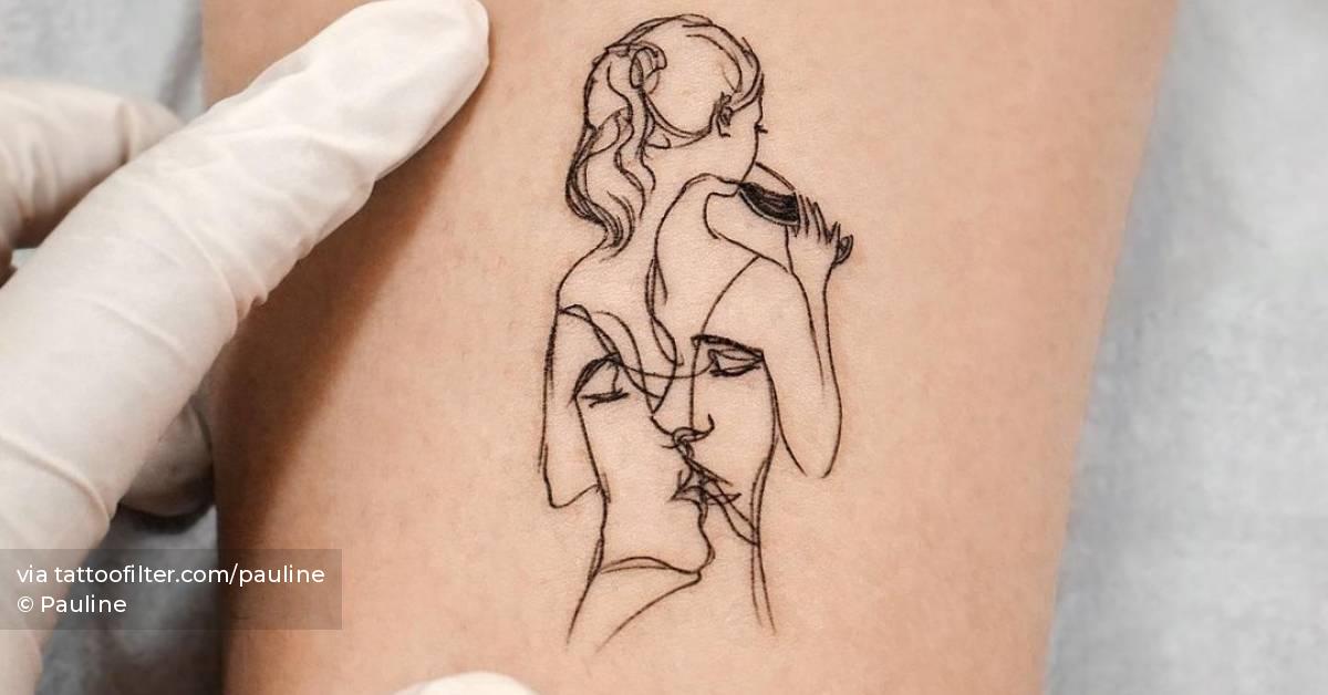 Sketch Work Woman Drinking Wine Tattoo On The Ankle. 628_x_1200_jpg