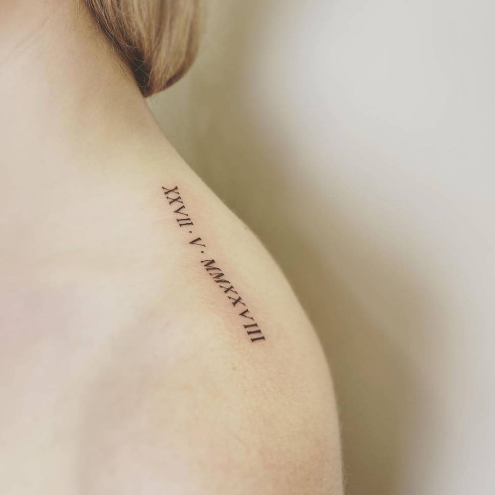 Roman Numerals Tattoo On The Top Of Shoulder. 1000_x_1000_jpg