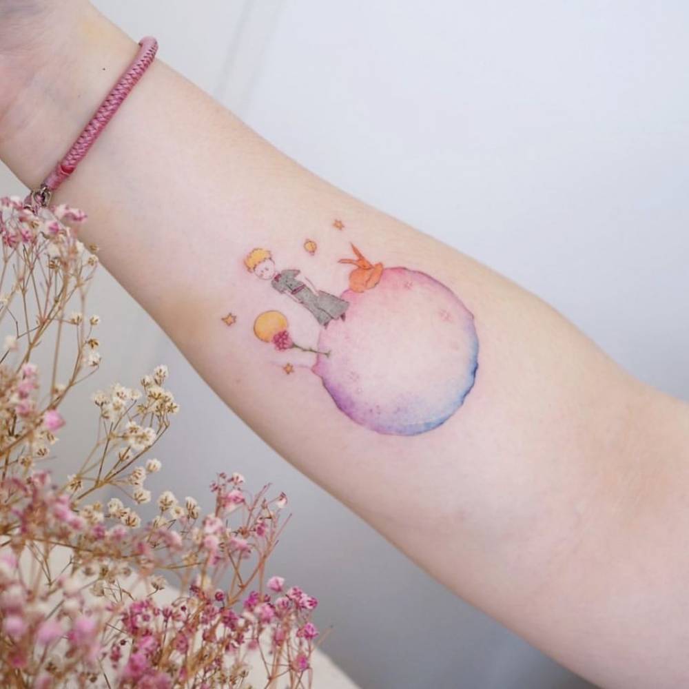 Watercolor The Little Prince Tattoo On The Inner 1000_x_1000_jpg