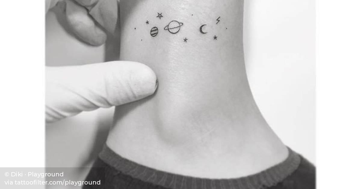 Tiny Universe Tattoo On The Ankle. 628_x_1200_jpg