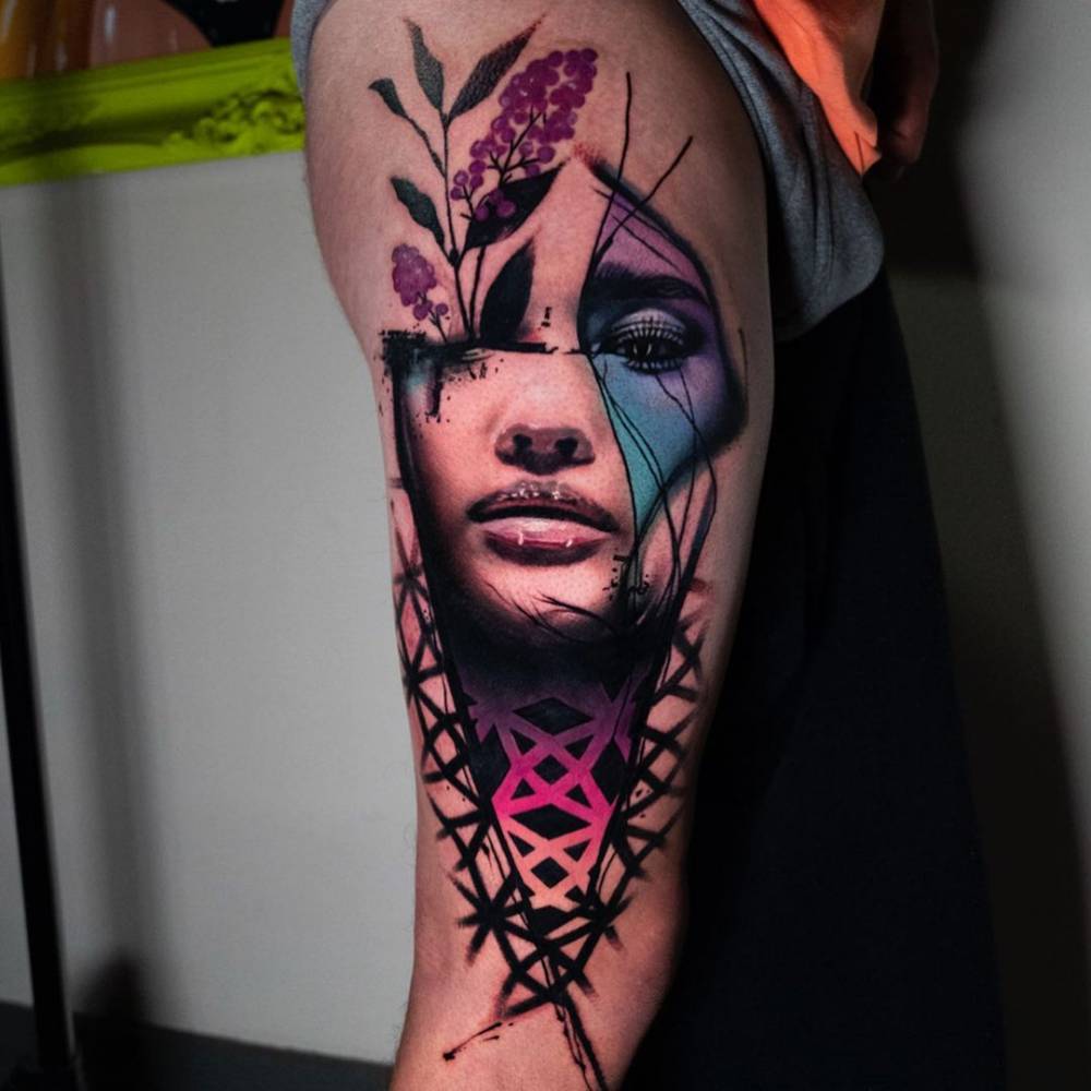 Aggregate more than 78 flower face tattoo latest thtantai2
