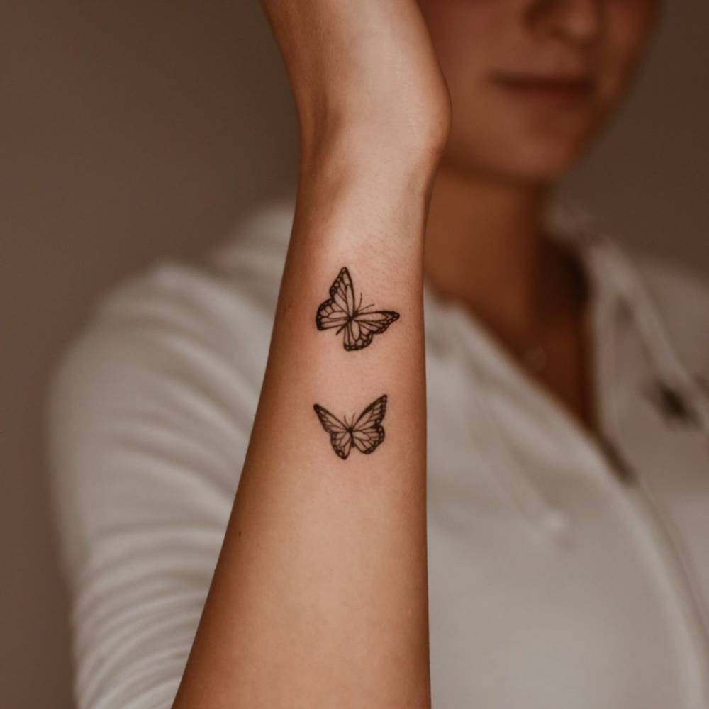 Share 65+ butterfly tattoo on wrist latest