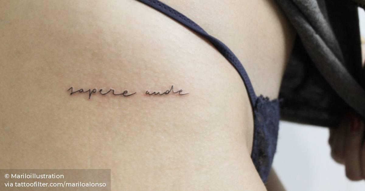 Tatuaje Que Dice «Sapere Aude», Locución Latina Que 628_x_1200_jpg